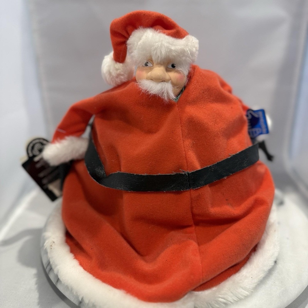 Vtg Nightmare Before Christmas Santa Plush Doll 8.5" Applause 1994 With Tag READ